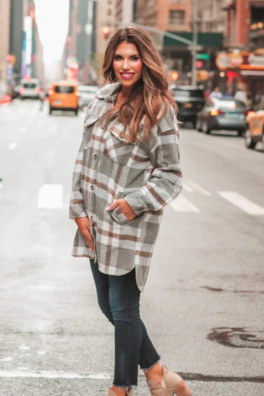 PREORDER: Tommy Plaid Tunic Jacket