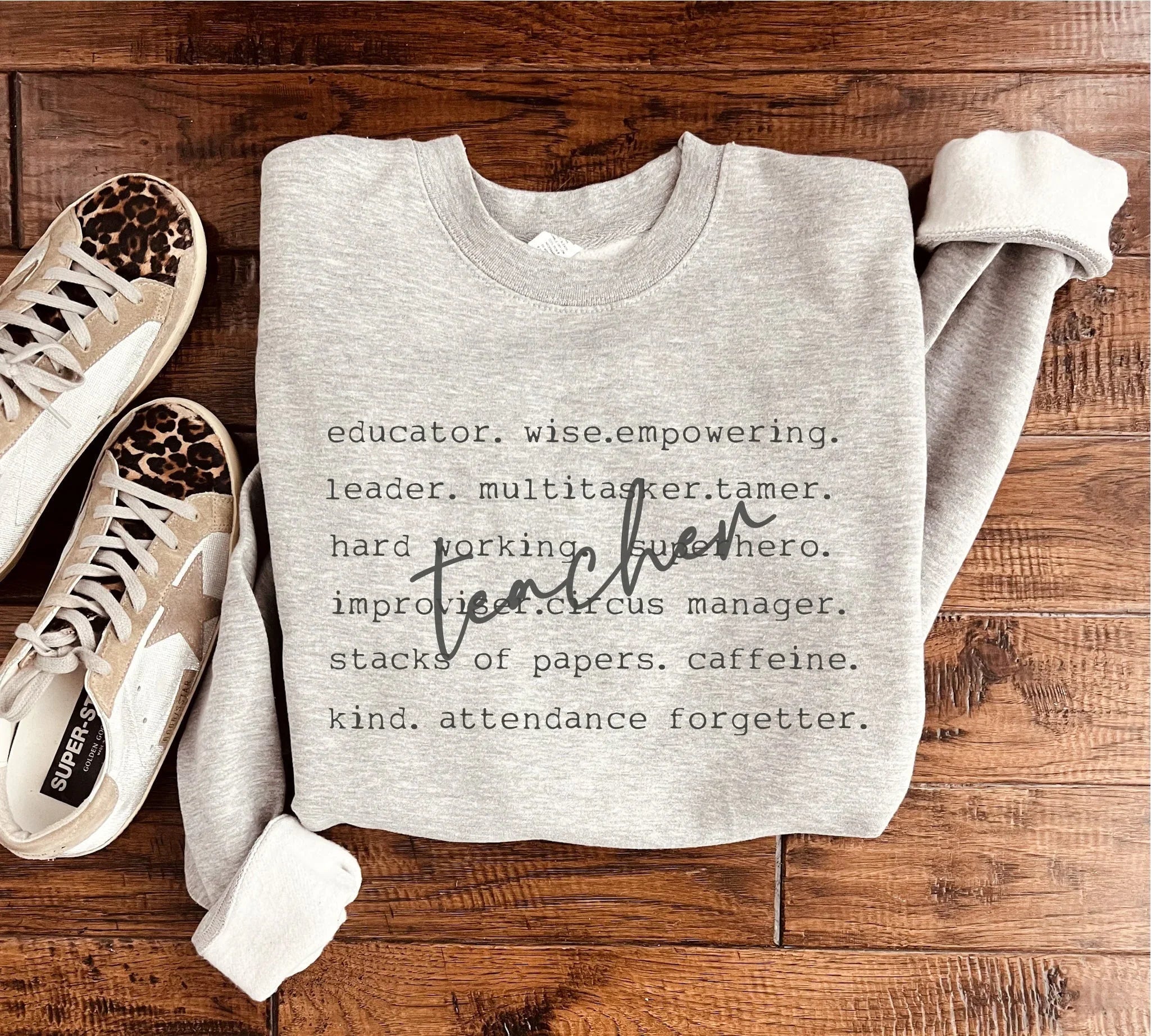 PREORDER: Teacher Words Sweatshirt in Two Colors